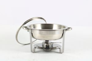 Réchaud à buffet rond en verre Ecocomy, équipement hôtelier, acier inoxydable, Chine - Product Image 2