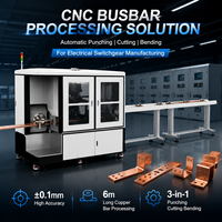 Machine de découpe, pliage et poinçonnage de barres de cuivre CNC, centre de traitement intelligent automatique pour armoires électriques et appareillage de commutation