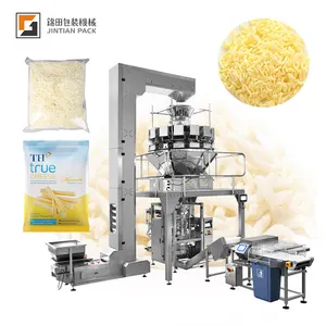 Factory price automatic vffs pasta cheese food packing machine with 10/14 heads weigher