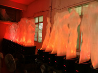Machine à Effet de Flamme Artificielle LED RGB 20W de 1 à 5 m, Effet de Feu Simulé pour Scène, Mariage, DJ, Club, Concert, Fête, Événement