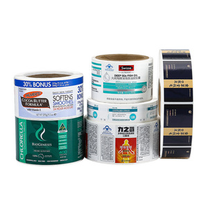 Custom Self Adhesive Labels For Health Products Medicine Rolls Rectangular <b>Strong</b> Stickiness Water Based <b>Glue</b> Shenzhen Origin - Product Image 1