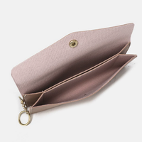 Porte-cartes double couche en cuir PU, portefeuille portable à compartiments, sac à cartes et à espèces