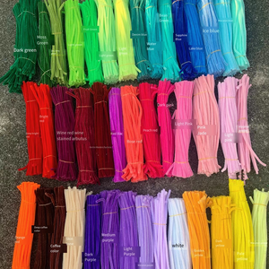 New Color Thick Twist Bar Pipe Cleaners para Artesanato Manual Chenille Hastes Artesanato Engrossar Pipe Cleaners DIY Fuzzy Wire Pipe Cleaner - Product Image 6