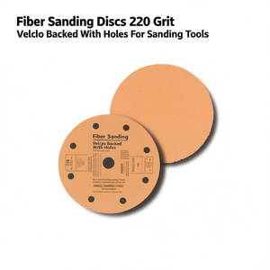 Disques de ponçage en fibre Ttake, grain 220, avec fixation Velcro et trous pour outils de ponçage - Product Image 2