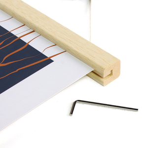 8 inç katı ahşap Marupa ahşap manyetik vida Poster çerçevesi askı sanat tuval asılı duvar dekor için - Product Image 1