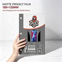 Película Protectora de Pantalla de Privacidad Mate Antihuellas de TPU Zhimei 180x120MM para Máquina de Corte Inteligente