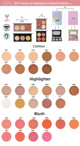 Set de Regalo de <span class=keywords><strong>Maquillaje</strong></span> de Marca Privada, Kit de <span class=keywords><strong>Maquillaje</strong></span> DIY con Sombra de Ojos, Rubor, Contorno, Protector Solar y Bálsamo Labial - Product Image 6