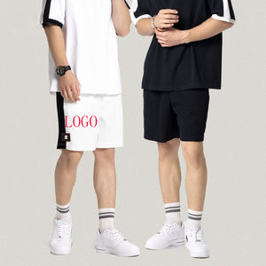 Shorts de basket-ball personnalisés pour hommes avec logo personnalisé Shorts de couleur contrastée personnalisables Shorts en tricot gaufré 320 g/m² - Product Image 4