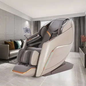 豪华现代足部全身3D手动电动AI智能躺椅SL轨道零重力指压4D家庭办公室按摩椅