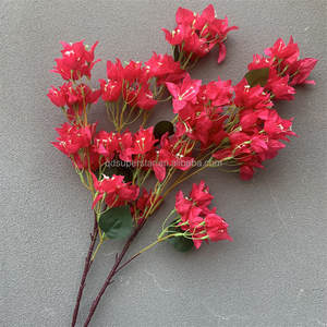 E-550 Fleur Artificielle <span class=keywords><strong>Bougainvillier</strong></span> Grandes Branches 96cm Bougainvilliers Décoratif Rouge Fleur De Mariage Bougainvilliers <span class=keywords><strong>En</strong></span> Soie - Product Image 1