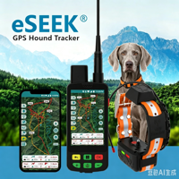 Nouvel ensemble de traceur GPS de chasse pour animaux de compagnie, collier et télécommande, 4G/GSM, portée 15 km, étanche IP68, autonomie de plus de 20h, Android