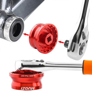 MUQZI 12/16 Muesca Soporte inferior Copa Herramienta de instalación de extracción Llave de soporte inferior roscada para bicicleta para <span class=keywords><strong>Shimano</strong></span> DUB BSA30 BBR60 - Product Image 6