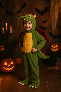 Ready Stock Kids Dinosaur Costume Halloween Dragon Outfit with Tail and <strong>Wings</strong> - Product Image 3