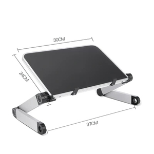 Support d'ordinateur portable pliable et réglable en gros, portable pour lit, table, ventilateur refroidisseur pour ordinateur portable, support multifonctionnel pour bureau à domicile - Product Image 6