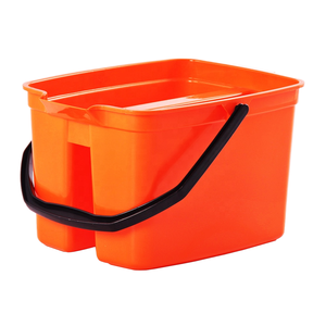 Caño ancho comercial de limpieza en O Cubo doble Cubo de limpieza de plástico duradero Mango resistente para hoteles Oficinas Restaurantes Centros comerciales - Product Image 2