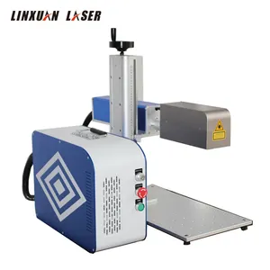 Mesin Laser Serat Fokus Dinamis Mopa 3d, Mesin Laser Serat Fokus Dinamis 2,5d 30W 50W 60W 100 Watt untuk Permukaan Melengkung Jarak Besar Laser 3d Baja Pengukir