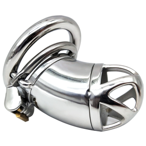 Новейшая Большая клетка для пениса металлическое мужское устройство верности бондаж Phallus Stealth Lock БДСМ секс-игрушки для мужчин - Product Image 1