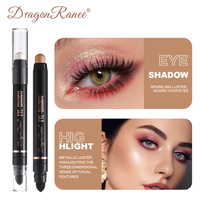 Stylo Eyeliner à double extrémité, éclaircissant, nacré, bâton d'ombre à paupières, ver à soie, couleur de la peau, eyeliner.