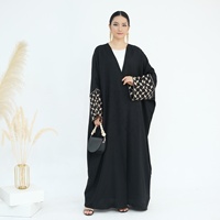 Nouvelle Abaya du Moyen-Orient Dubaï 2026 Robe pour femmes Broderie palestinienne Abaya ouverte Cardigan Robe longue musulmane Vêtements islamiques