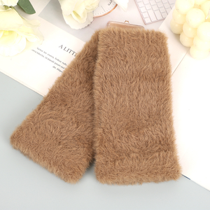 Liquidation d'usine : Gants thermiques pour femme, style vison en peluche, <span class=keywords><strong>mi</strong></span>-doigts, épais, moelleux, élégants, chauffants, pour la <span class=keywords><strong>saison</strong></span> des neiges - Product Image 2