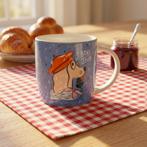 Mug en céramique de porcelaine à thème animalier de dessin animé, directement de l'usine, sans danger pour les aliments, compatible micro-ondes, réutilisable, compatible lave-vaisselle, personnalisable - Product Image 4