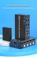 Commutateur KVM 4x1 DisplayPort 1.2 DP USB 4 ports 4 entrées 1 sortie 4K 60Hz