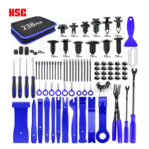 Kit d'outils de démontage de garnitures de voiture HSG 238 <span class=keywords><strong>pièces</strong></span>, kit universel de démontage de tableau de bord, de panneaux de porte et d'intérieur de véhicule - Product Image 1