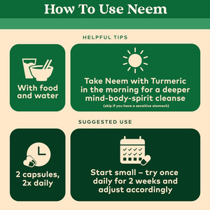 Capsules de <span class=keywords><strong>NEEM</strong></span> pour la santé de la peau, le soutien immunitaire, la purification du sang et la détoxification naturelle, Azadirachta Indica biologique - Product Image 5