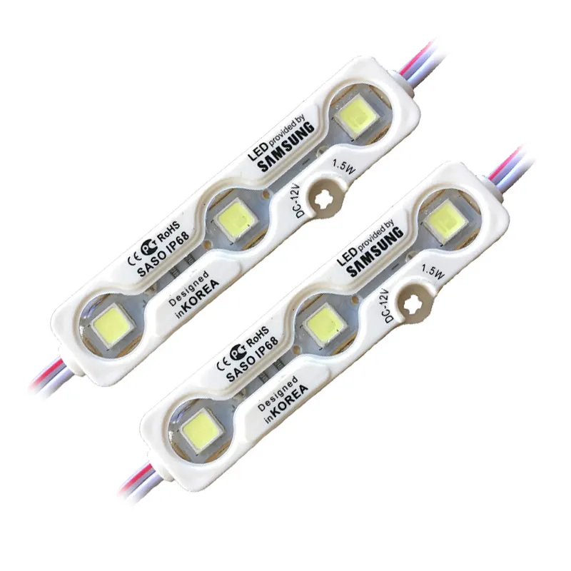 ハイライトDC12V 1.5W3Leds IP68防水屋外ホワイトSmd5054チャンネルレターサイン用超音波LEDモジュールライト