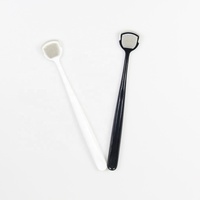 Nettoyant de Langue Noir et Blanc pour Couples, en Gros, avec Logo OEM, Grattoir de Langue en Caoutchouc Doux, Nettoyage Classique, Combinaison