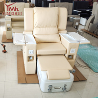 Chaise en forme de S brodée exclusive pour salon de manucure, canapé de massage des pieds et de bain de pieds SAP