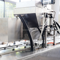 Machine automatique de fabrication de chocolat GUSU Factory, ligne de production de chocolat pour deux couleurs ou chocolat fourré