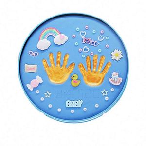 Kit de moulage de ventre en gros, cadre photo sans encre, kit de souvenirs pour empreintes de mains et de pieds, kit de moulage 3D pour mains et pieds, pâte à modeler, slime, fabriqué en Chine - Product Image 1