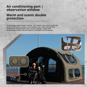 Carpa de Algodón Inflable de 10 Metros Cuadrados para las Cuatro Estaciones, Diseño Impermeable y Resistente al Sol, Montaje Manual, para Acampar al Aire Libre - Product Image 5