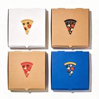 Boîte à pizza isotherme en papier kraft personnalisée OEM VVG avec doublure intérieure en aluminium pour livraison à emporter, emballage en gros