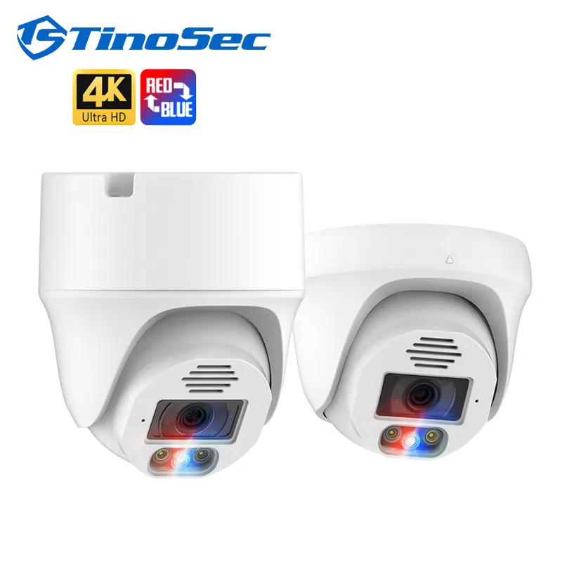 New Design 8MP Full Color Night Vision POE IP Camera IR Two Way Audio PTZ CCTV Security Surveillance Network Domes Camera 4K