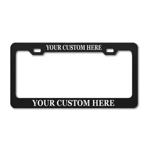 USA Standard Plate Holder Cartoon Plastic Decoration Custom Design UV Printing license plate frame for Cars