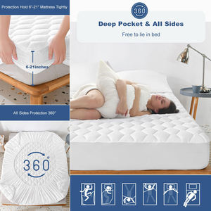 <span class=keywords><strong>Protège</strong></span>-<span class=keywords><strong>matelas</strong></span> uni <span class=keywords><strong>imperméable</strong></span>, écologique et respirant de qualité supérieure, lavable, pour la maison - Vente en gros fabricant - Product Image 6