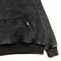 Sweat-shirts à capuche streetwear personnalisés pour hommes, en coton épais, effet vieilli, coupe oversize, brodés, collection automne