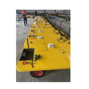 Chariot plat électrique à quatre roues de transporteur de cargaison résistant avec le meilleur prix de ce vélo électrique de cargaison de siège - Product Image 4