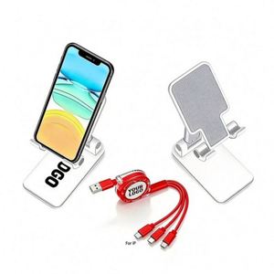 Wholesale Promo Business Logo Gift 3-In-1 <b>Usb</b> Power Charger Portable Retractable Charging <b>Cable</b> Tpe for Phone - Product Image 1
