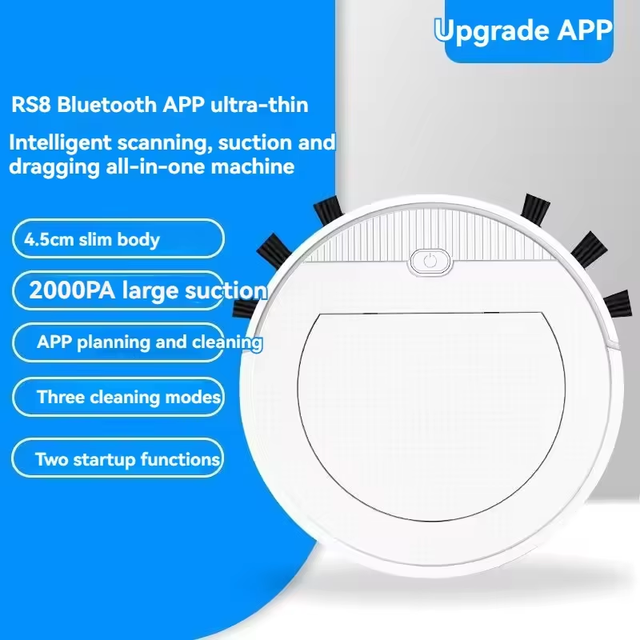 3 in 1 Sweeping Robot Tuya APP Wet & Dry Wireless Automatic Cleaning Robotic Vacuum Cleaner for Household & Hotel Use