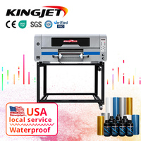 Impresora UV Kingjet I3200 de Alta Calidad, Impresora UV DTF de Gran Tamaño 2/4, Ancho de Impresión de 30 cm, Nueva Condición, Rollo A3/A4/A1
