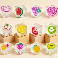 Boules de gelée de coco et de fruits Vaseline mignonnes à faible MOQ, assortiment de bandes de gelée de banane, cadeau de décompression