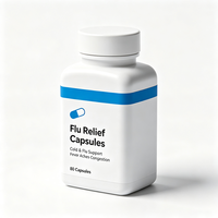 Étiquettes de bouteilles en capsule Haoxuan, autocollants imprimés durables en PET imperméables pour les solutions d'emballage des produits de santé
