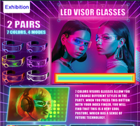 Lunettes LED créatives à prix d'usine, lunettes lumineuses LED, lunettes de fête colorées LED