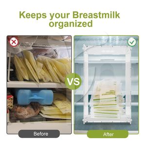 <span class=keywords><strong>Tour</strong></span> de Congélation Transparente pour Lait Maternel avec Logo Personnalisable - Contenants Réutilisables et Solution d'Organisation de Stockage - Product Image 3