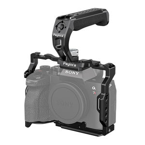 Kit Avanzado de Jaula Profesional para Cámara A7 IV con Asa Superior y Empuñadura Lateral de Aleación de Aluminio Anti-Rayaduras para <span class=keywords><strong>Alpha</strong></span> 7R V/<span class=keywords><strong>Alpha</strong></span> 7 IV - Product Image 4