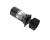 Lampe frontale LED haute puissance 70W 12V 6000K H4 avec CANBUS externe et loupe intégrée