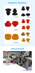 100 Miếng Mút Cao Su Ceres YY020 Cho Máy Shinohara, 5*13/12*29*10Mm, Tai Mèo Đôi Latex - Product Image 5